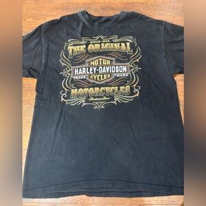 Harley-Davidson Men's Black 'The Original Motorcycles' Graphic Tee medium
